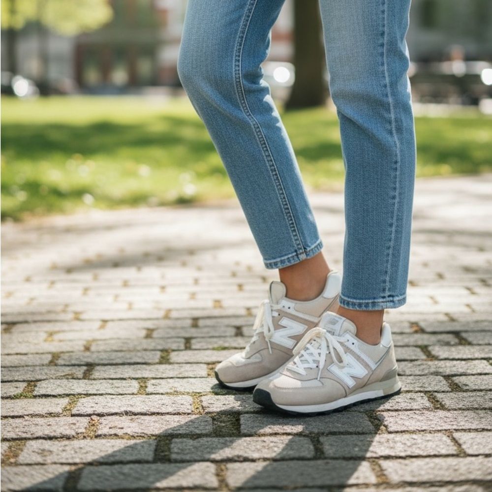 New Balance gray & white Sneakers